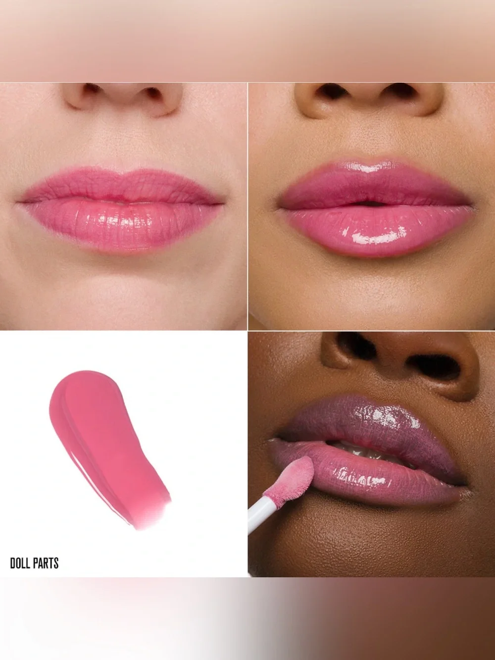 Jeffree Star Doll Parts Liquid Lip Balm- rosy mauve, gloss finish, vegan